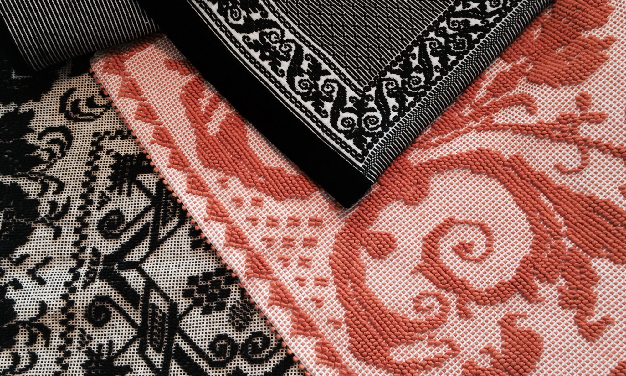 Traditional Textiles Samugheo, Orange + Black
